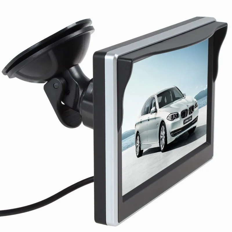 XYCING 5 дюймов TFT lcd 800*480 HD экран автомобильный монитор с резиновой вакуумной чашкой кронштейн+ цветной задний вид автомобиля резервная камера