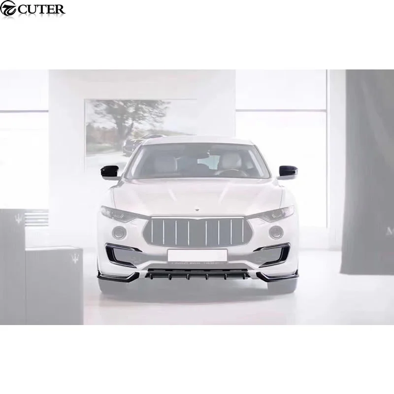 

Car Body Kit Carbon Fiber Front Bumper Lip Rear Diffuser Side Skirts Rear Spoiler Mirror Cover for Maserati Levante 2016