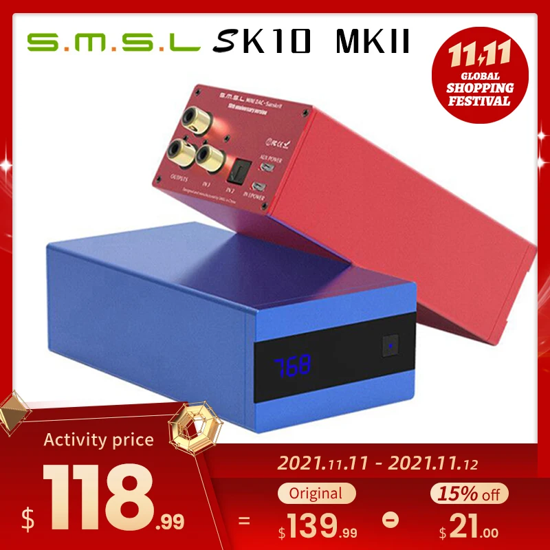 SMSL SK10 MKII Sanskrit 10th AK4493 24Bit /384KHZ DSD256 высококлассный DAC декодер | Электроника