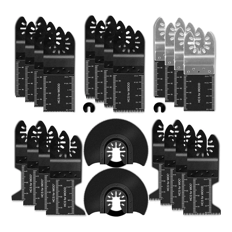 

24Pcs Multifunctional Saw Blade Universal Saw Blade Woodworking Hole Cutting Saw Blade