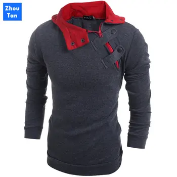 

2020 new fashion men Slim casual men's discount sweater 4 colors jacket winter warm hat top coat plus 3XL