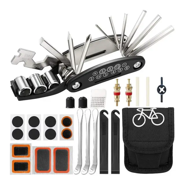 Kit de réparation de vélo facile à transporter, outil multifonctionnel de  réparation d'opathie pour vélos, route de montagne, équipement de VTT -  AliExpress