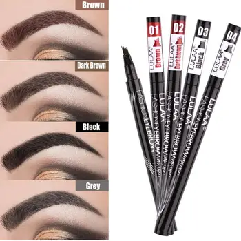 

1Pc Four Heads Eyebrow Pencil Waterproof Brown Eye Brow Tattoo Dye Tint Pen Liner Long Lasting Liquid Eyebrow Makeup TXTB1