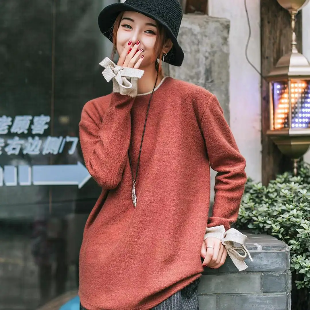 

Ding fragrant gu 2019 Winter New Style Slim Fit Decent Glorious Fashion Casual Loose-Fit Freely Sweater