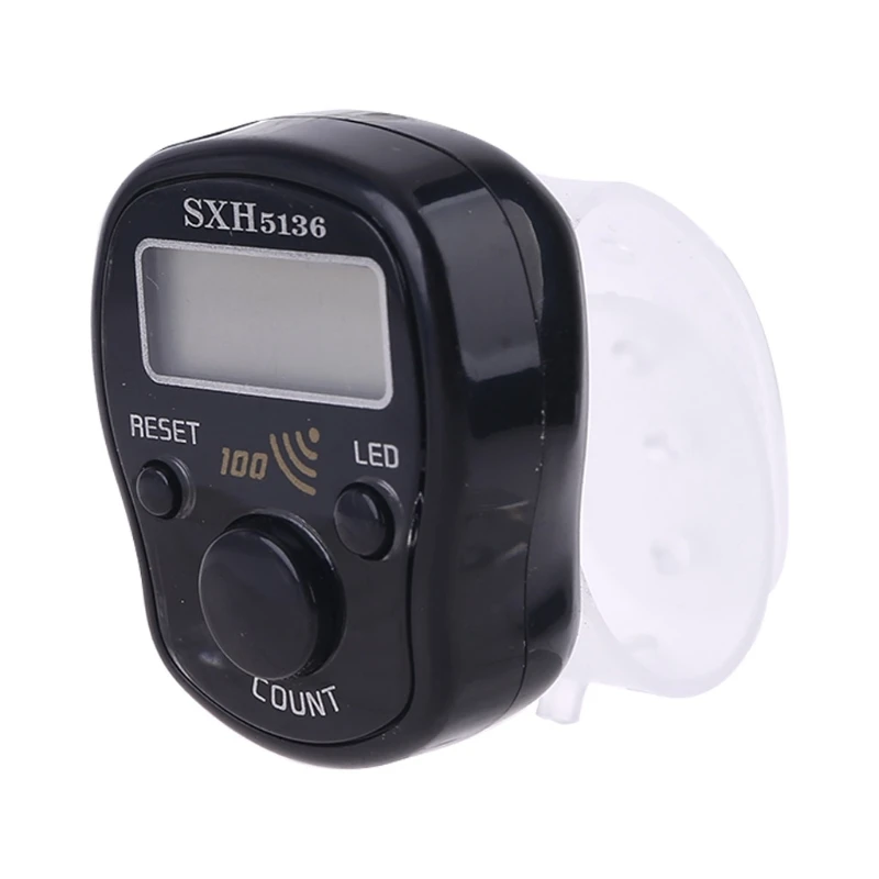 

Portable Wrist Digital Electronic Counter with LED Light and Sound Manual Reset Decompression Relaxation Finger Tool