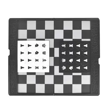 

Magnetic Folding Chess Set Mini Portable Folding Chess Board Game Toy for Storage Adult Kids Beginner