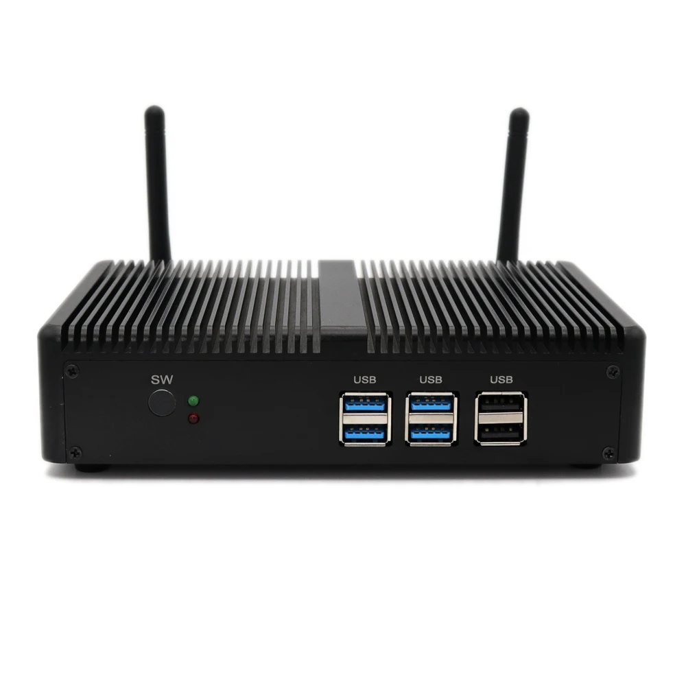 Настольный мини компьютер Topton безвентиляторный ПК Linux Windows10 Pro Core i5 7200U i3 7167U DDR3L/DDR4