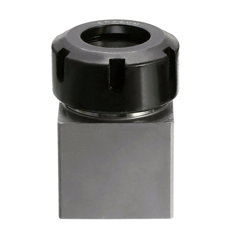 

ER32 Square Collet Chuck Block Holder for CNC Lathe Engraving Machine Cross Hole Drilling