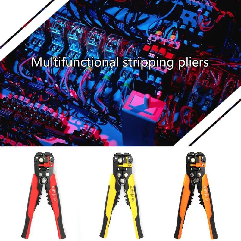 Cold Pressed Terminal Connector Set Excellent Durable PP and Alloy Multi-Function Insulation Wire Stripper/Cutter/Crimper Tool