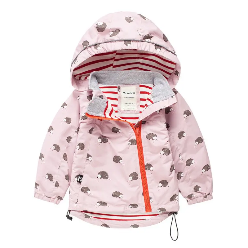

Girls Casual Windcheater Baby CHILDREN'S Hooded Jacket Zip-up Shirt Raincoat Jacket 2018 Spring And Autumn Childrenswear