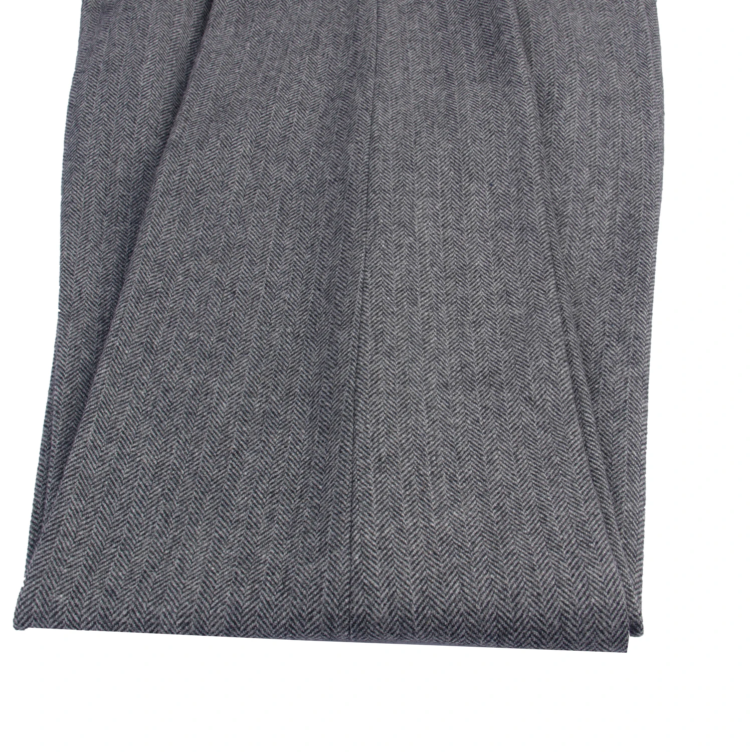 2022 Heavy Warm Wool Blend Pants Tailor Made Pants Dark Grey Herringbone Men Slim Fit Business Dress Pants Heavy Winter Pants 3