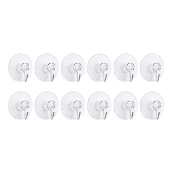 

makeup organizer Suction Cup Hook Vacuum Suction Holder Transparent Wall Hook Sucker Plastic Suction Cup decoration accessories
