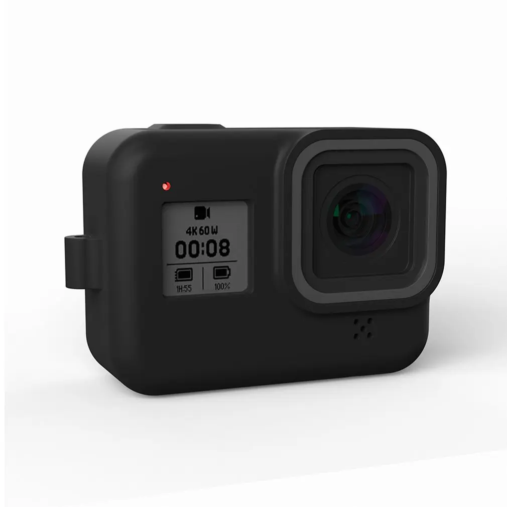Силиконовый чехол для GoPro Hero 8, силиконовый чехол, аксессуары, защитный чехол, силиконовый чехол