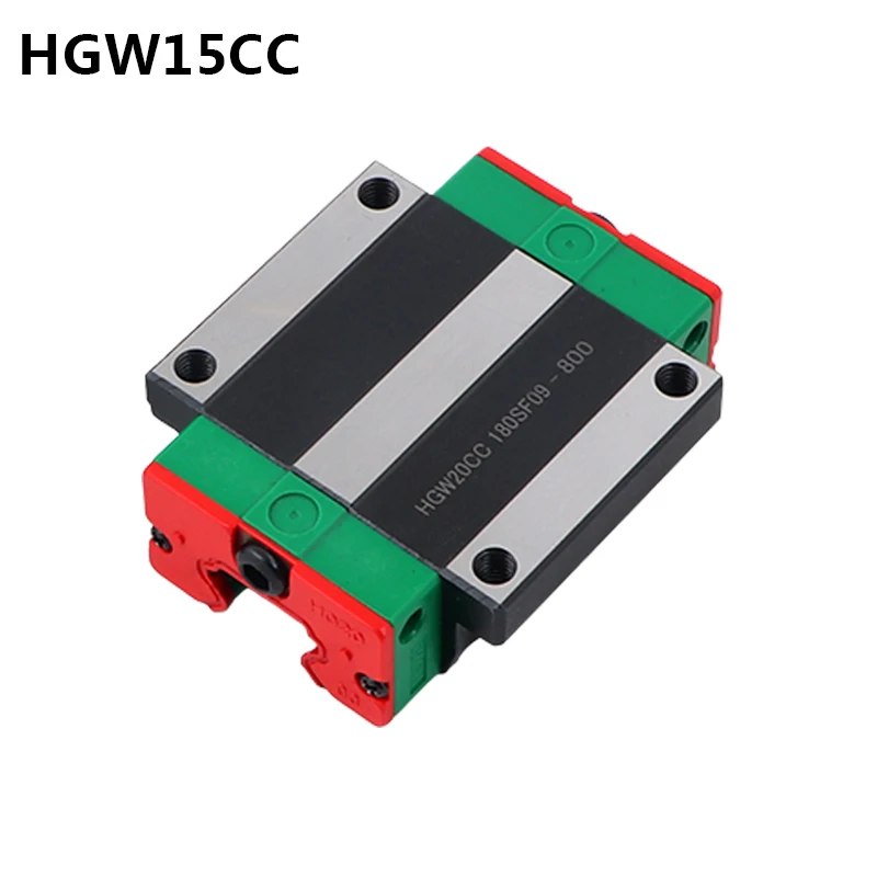 Линейные направляющие подшипника стальной линейный рельсовый блок с ЧПУ части рельсовая направляющая каретка HGH15CA HGW15CC подходит для использования HGR15 - Цвет: HGW15CC