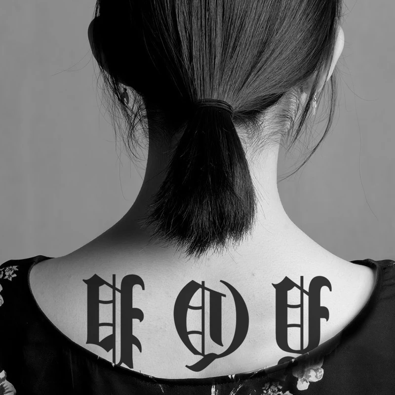 Waterproof Temporary Tattoo Sticker English Letter Alphabet A To Z Flash Tatoo Fake Tatto Hand Leg Body Small Art for Men Women | Красота и