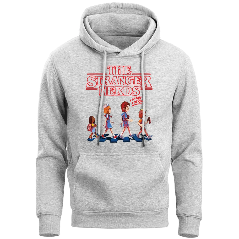 

The Stranger Nerds Funny Geek Hoodies Sweatshirts Men Casual 2019 Spring Autumn Warm Fleece Pollover Mens Hoodie Tracksuit S-Xxl
