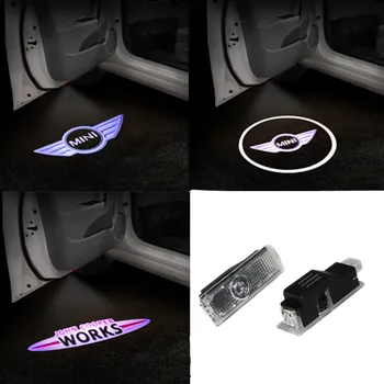 

2x LED Car Door Logo Light Courtesy Laser Projector Lamp For Mini R53 R55 R57 R58 R59 R50 R60 R61 Clubman F55 F56 R52 For Cooper
