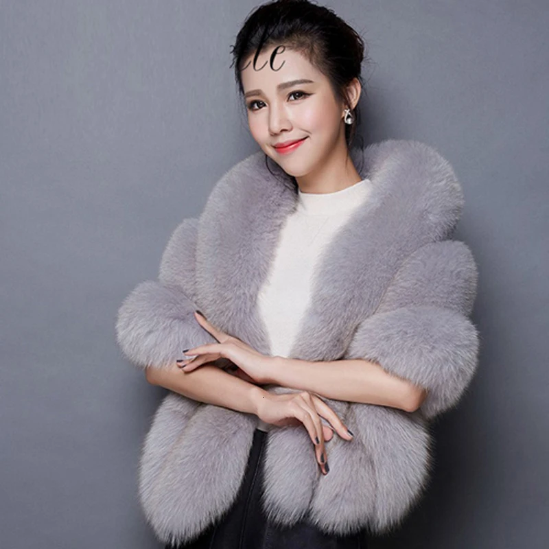 Women Bolero Bridal Shawl Faux Fur Wrap Bolero Wedding Cape Bridal Shawl Fur Cape Winter Ivory Bridal Cloak