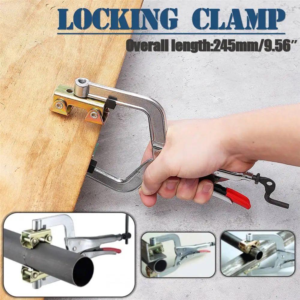 

C Clamp weld Clip Woodwork Grip Vise Lock Jaw Locator Pad Wood Work Alloy Steel Hand tool Swivel Fix Plier Pincer Tong Tenon
