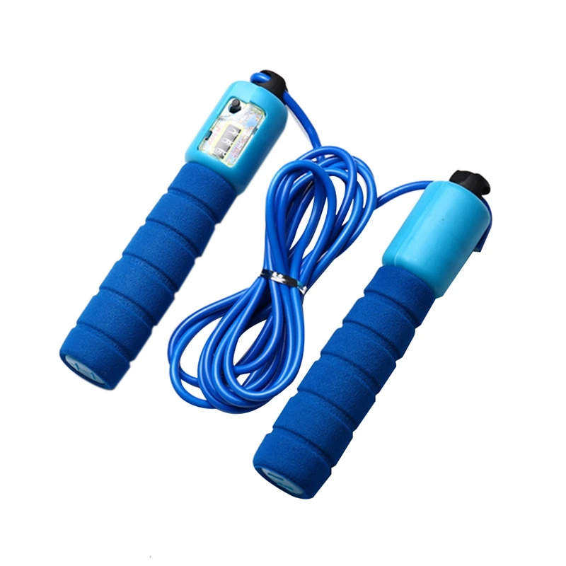

Multi-Function Sports Sponge Counting Jump Rope Professional Electronic Counting Jump Rope Pattern Skipping Rope Fitness Suita