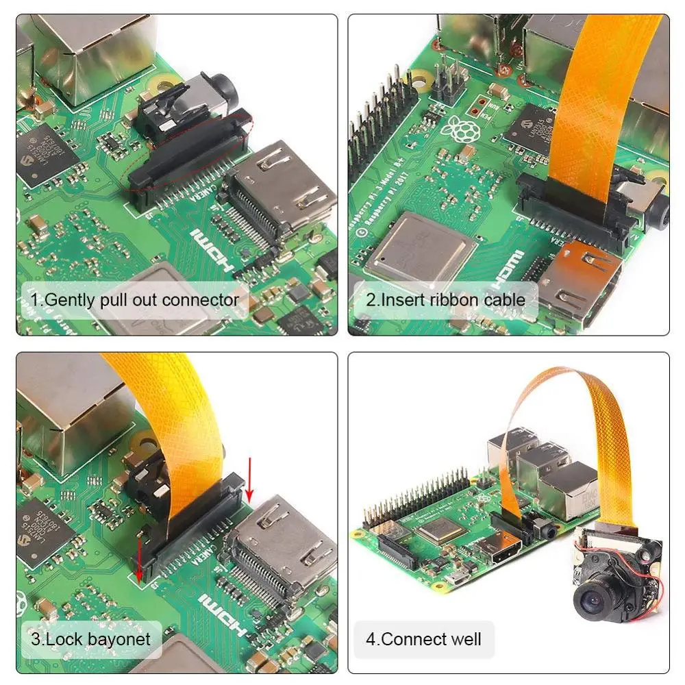 Raspberry Pi 2/3 Модель B Zero W модуль камеры автоматический ИК-вырез переключение день/ночное видение регулируемый фокус 5MP OV5647 сенсор 1080p HD