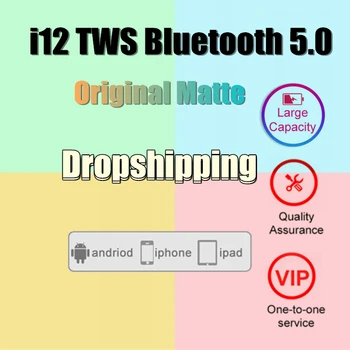 

i12 tws Case Bluetooth Earphones Wireless Headphones Soprts Headset Mini Earbuds For Iphone Xiaomi Redmi samsung smartphone IOS