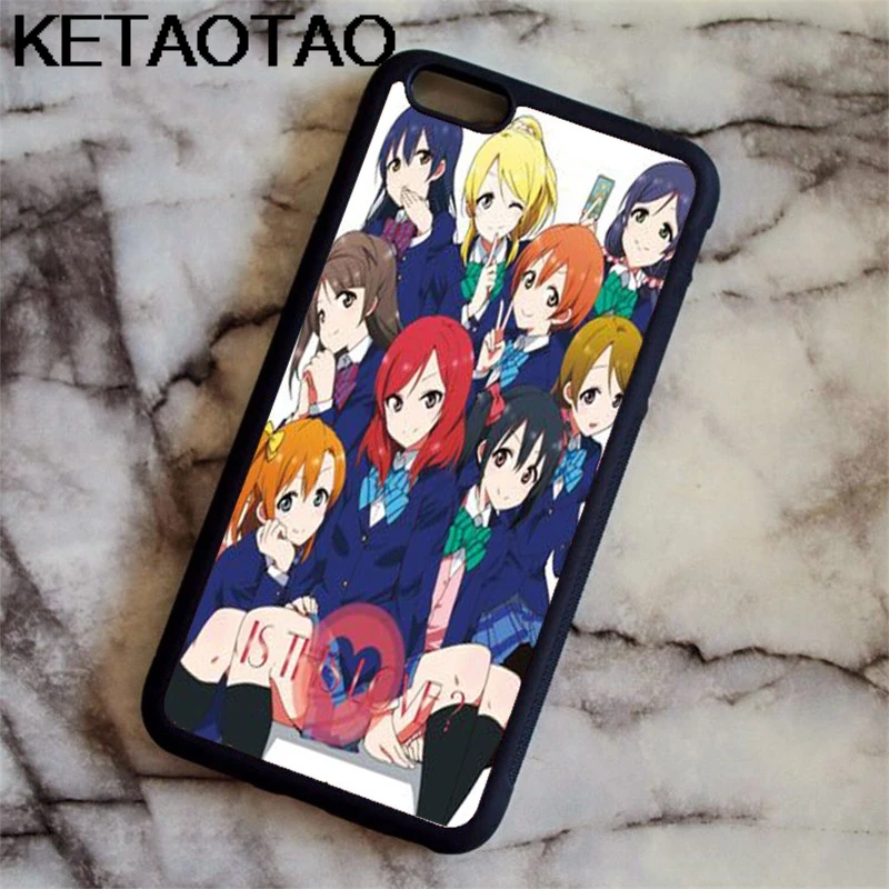 KETAOTAO Love Live School Idol чехол для телефона s для iPhone 4S 5C 5S 6S 7 8 SE X Plus XR XS Max чехол из мягкого ТПУ резины и силикона - Цвет: Прозрачный