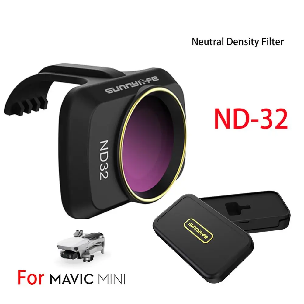 ND32 Карданный фильтр для объектива MCUV ND4 ND8 ND16 ND32 Комплект фильтров для DJI Mavic Mini Drone аксессуары - Цвет: ND32