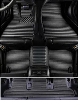 

High quality! Custom special car floor mats for Chrysler Town & Country 7 8 seats 2016-2001 waterproof car carpets,Free shipping