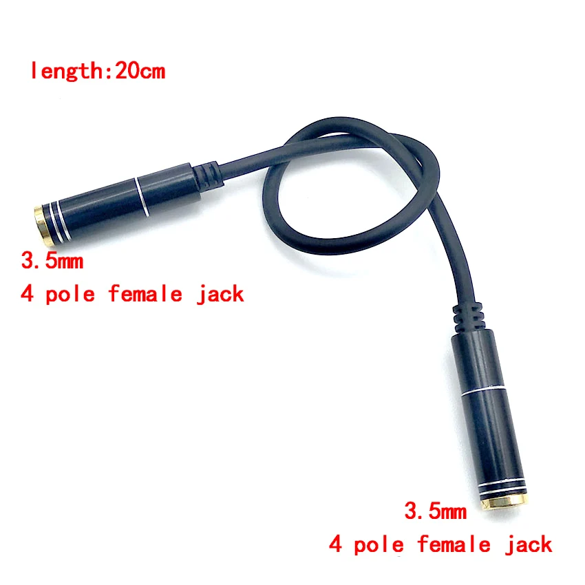 2 шт стерео 3,5 мм 3 полюса к 3 полюса 1/" Aux мама к гнезду аудио муфта адаптер 4 полюса к 4 полюса aux разъем адаптера