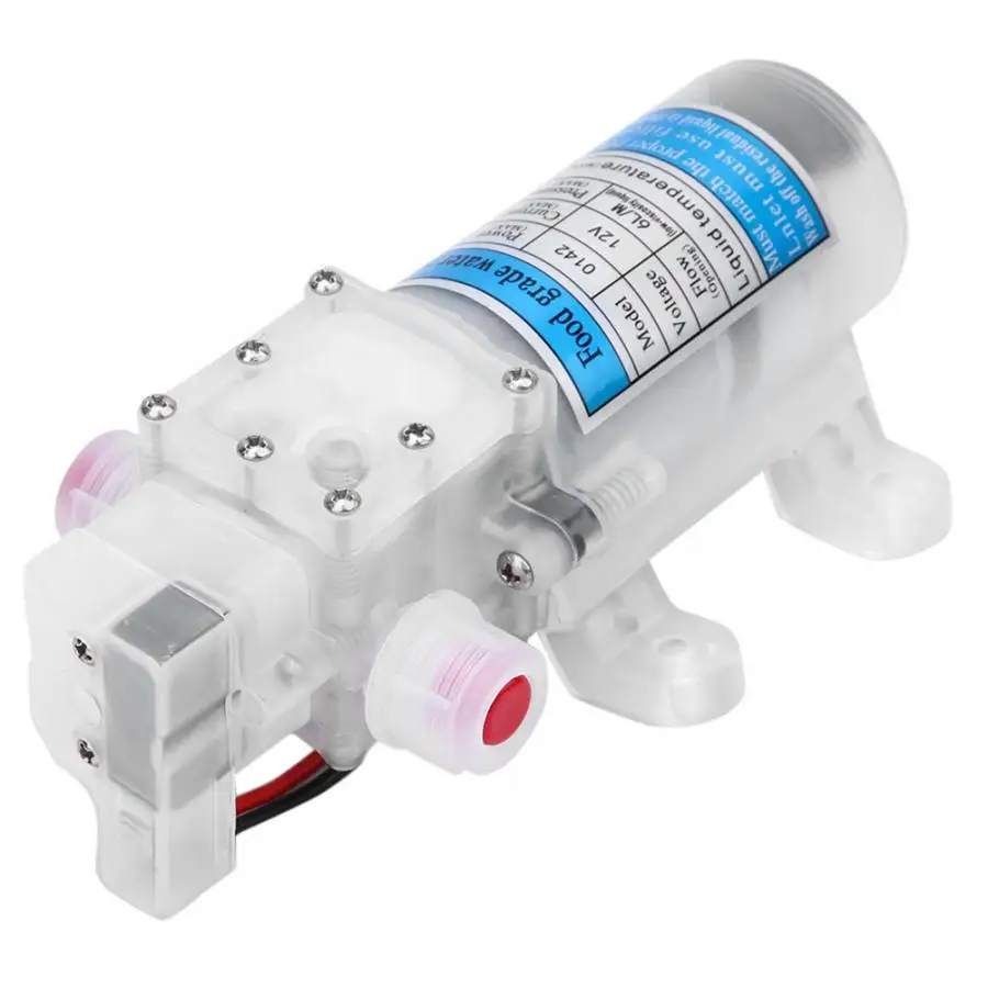 DC 12V 70W Diaphragm Self Priming Home use Food Grade Electric Water Pump White Self Priming Water Pump
