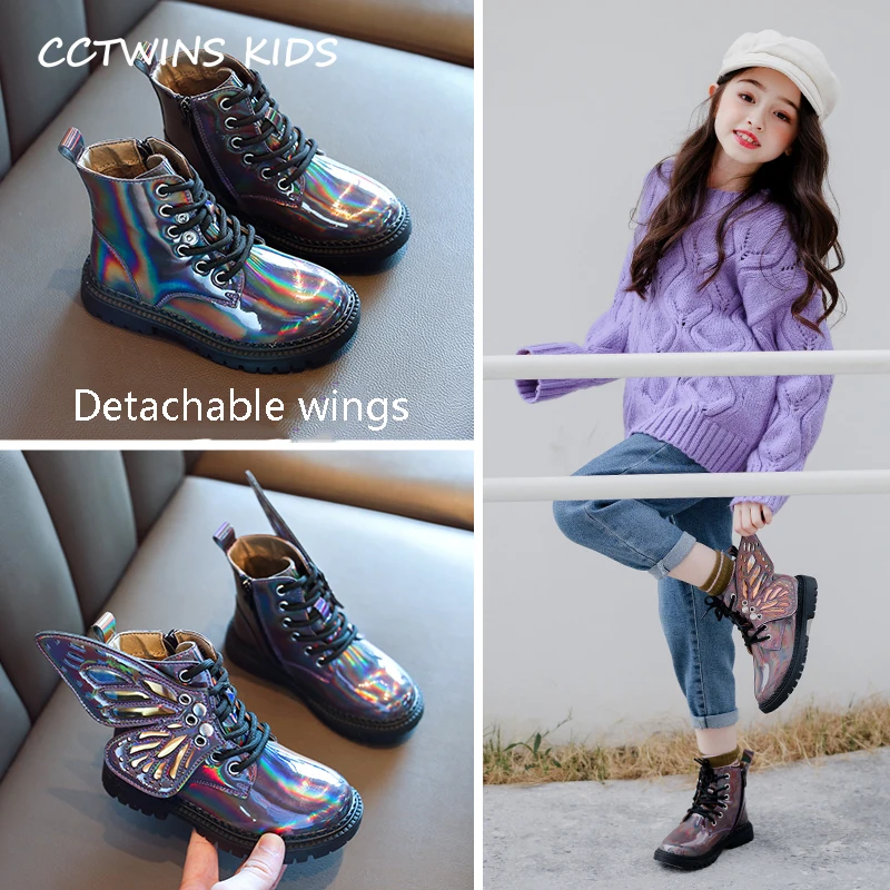 CCTWINS/детская обувь; коллекция года; зимняя модная обувь с высоким берцем для девочек; Детские повседневные кроссовки для малышей; спортивные ботинки с мехом; FH2641