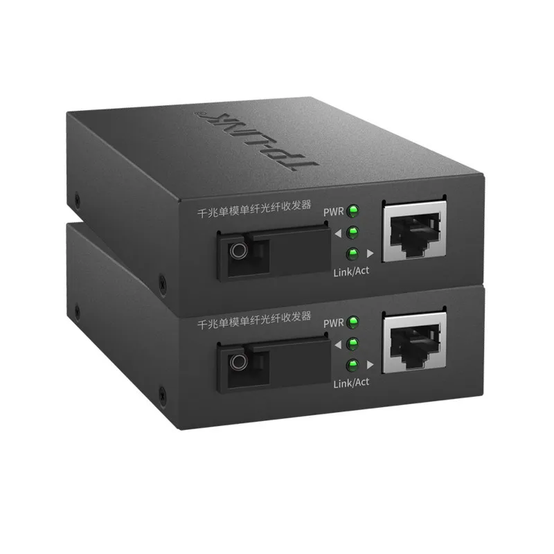 

TP-Link TL-FC311A-3/TL-FC311B-3 Gigabit Single Fiber Single Mode Fiber Optical Transceiver 1 Light 1 Electric