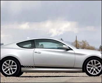 

Waterproof Car SUV Body Side Stripes Vinyl Graphics Sticker Decals Emblems 2 Pcs