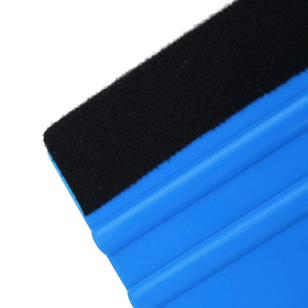 Car Vinyl Film wrapping tools Blue Scraper squeegee with felt edge size 99x72mm Car Styling Stickers Accessorie