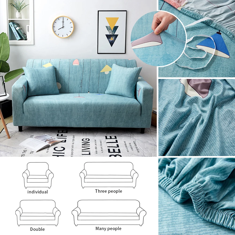 Elastic Stretch Sofa Cover Slipcovers All-inclusive Couch Case For Different Size Loveseat Chair 1/2/3/4-Seater | Дом и сад