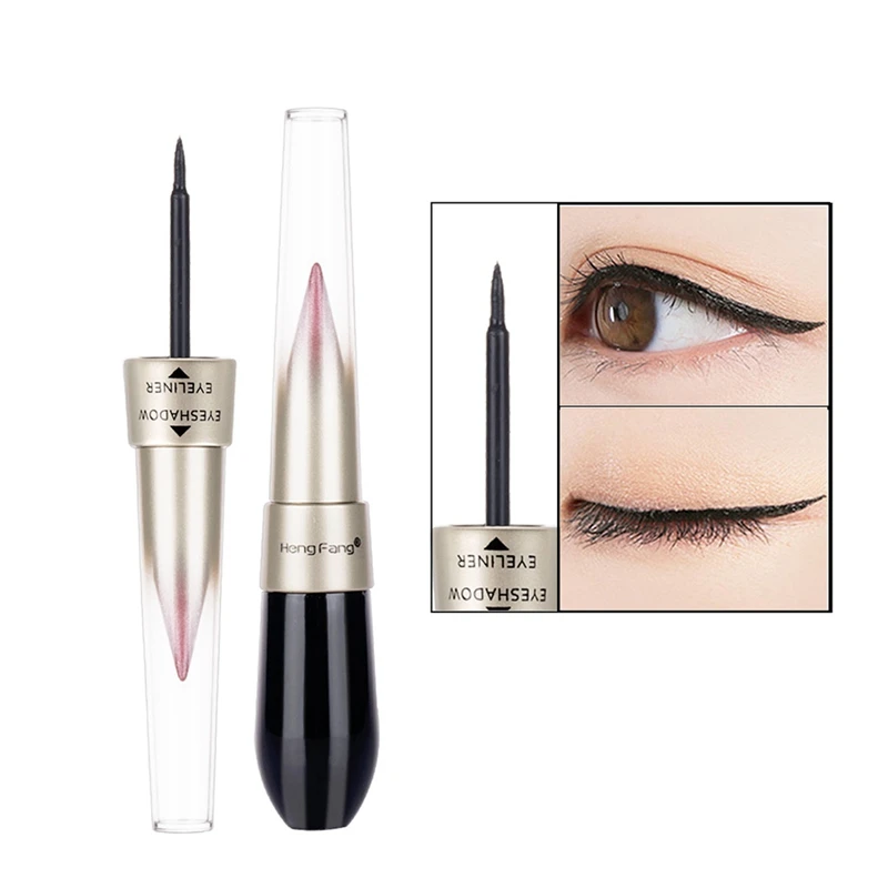 

1pcs Hengfang Brand Makeup Professional 2 in 1 Eyes Kits Waterproof Shimmer Gold White Color Eyeliner Pencil Lot
