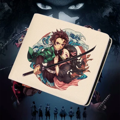 Demon Slayer: Kimetsu no Yaiba Kamado Tanjirou Kamado Nezuko Kanroji Mitsuri Rengoku Kyoujurou кошелек Косплей Iguro Obanai сумки - Цвет: 10