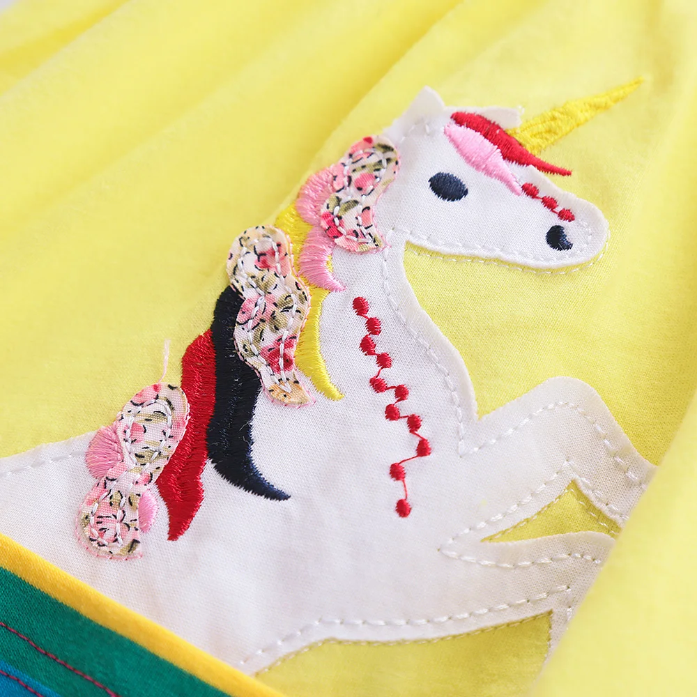 Girl short-sleeved Unicorn Dress