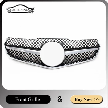 

For E CLASS W207 2Doors Mesh grilles ABS Material 2010-2013 Year Racing Grille Grills Replacement Front grille Front Bumper