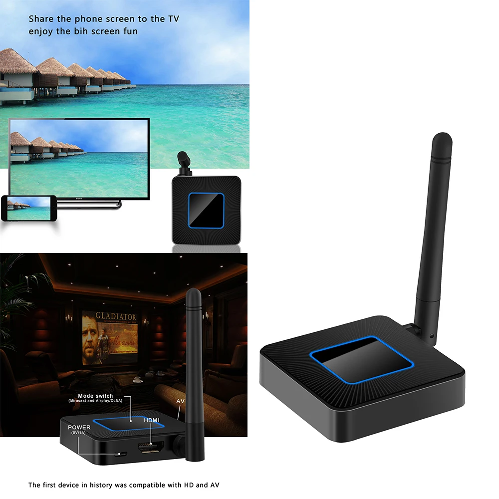 4G & 2 5G беспроводной HDMI ключ для IPhone Мини Wi Fi дисплей адаптер 1080P HDTV экран