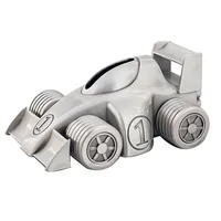 Vintage Racing Car Piggy Bank Creative Metal Alloy Money Bank Cute Coin Bank Coin Saving Pot Box with Stopper for Boy Kid 2