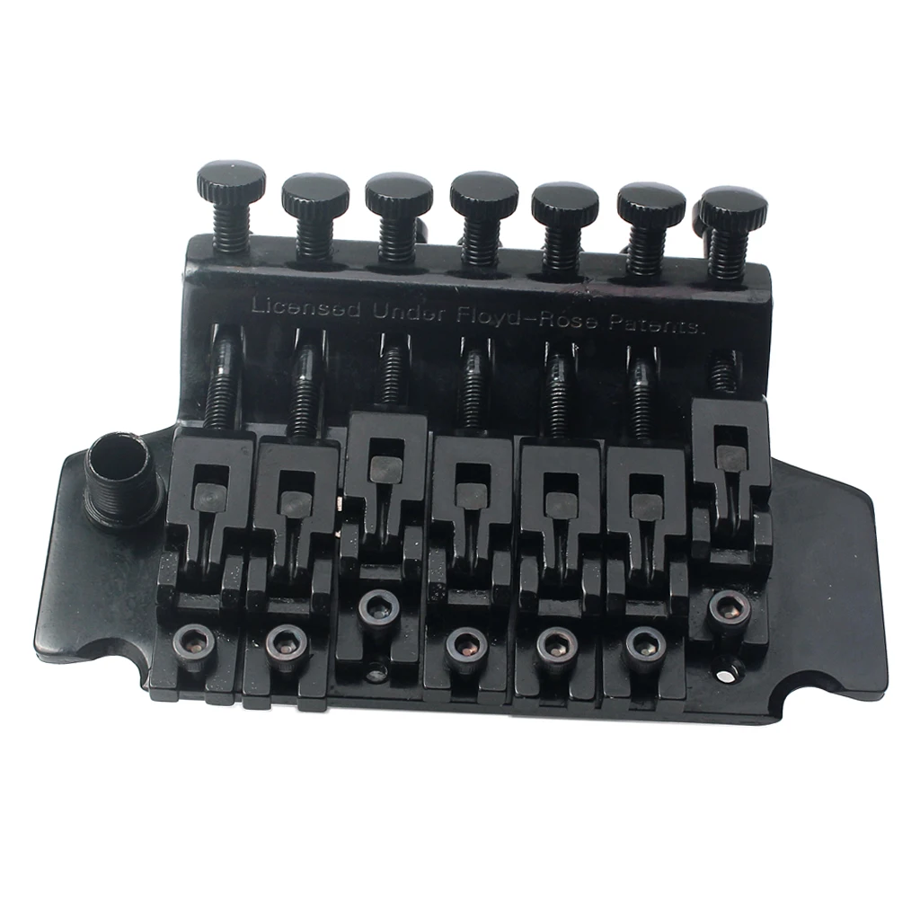 Guitar Tremolo Bridge Tailpiece Hardtail with Trem Bar Screws Wrench Springs Claw Lock Stud Set