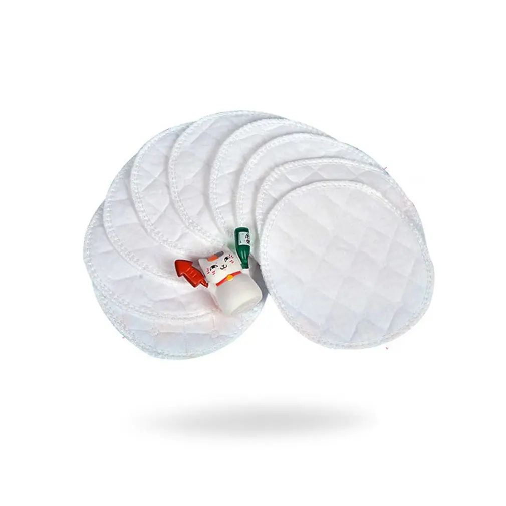 12pcs Reusable Nursing Breast Pads Organic Plain Washable Soft 3 layers cotton Absorbent Feeding Baby Breastfeeding Accessory | Мать и