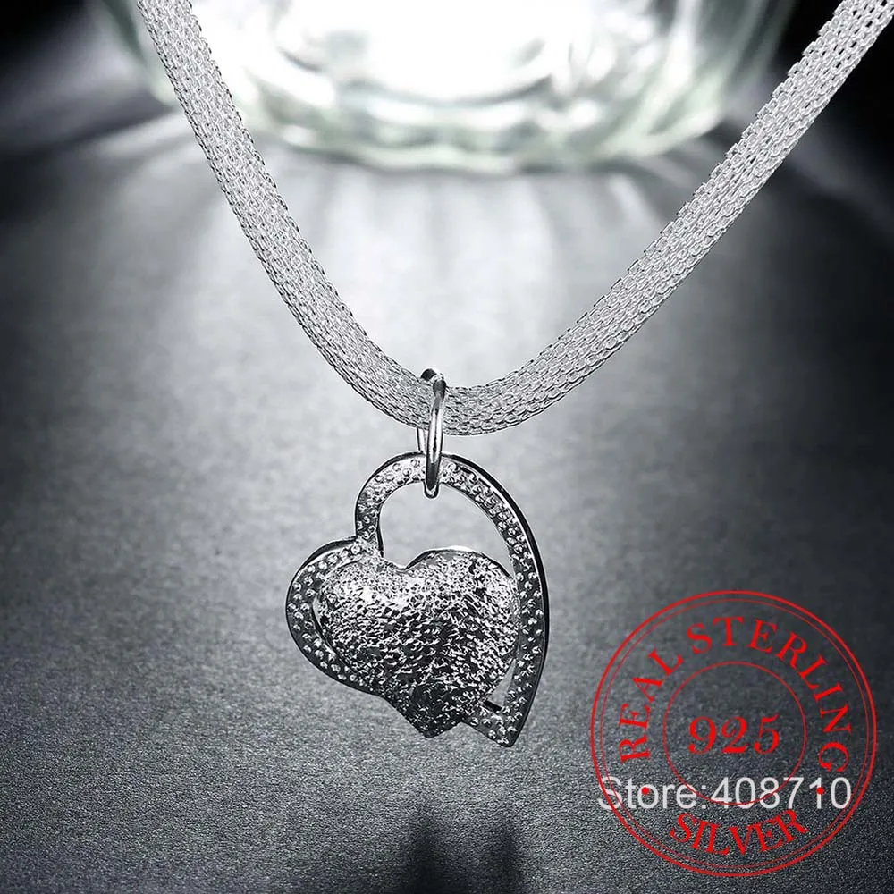 Женское ожерелье из серебра 925 пробы с сеткой|pendant dollar|pendant cutependant light |