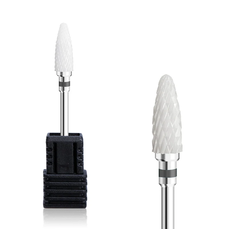 1pcs Ceramic Milling Cutter Nail Drill Bits Electric Manicure Drills Pedicure Mill Bits Machine Files Nail Art accessories Tool 6