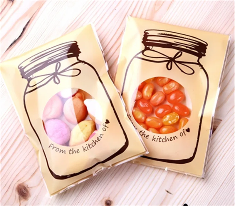 20 pcs/lot Plastic Cellophane Bottle Pattern Candy Cookie Gift Bag Self Adhesive Pouch For Wedding Birthday Party Decor - Image 4