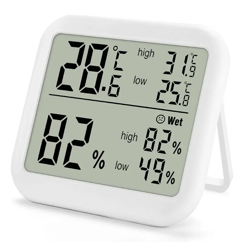 

Digital Thermometer Humidity Monitor Max Min Record for Home Greenhouse 94PC