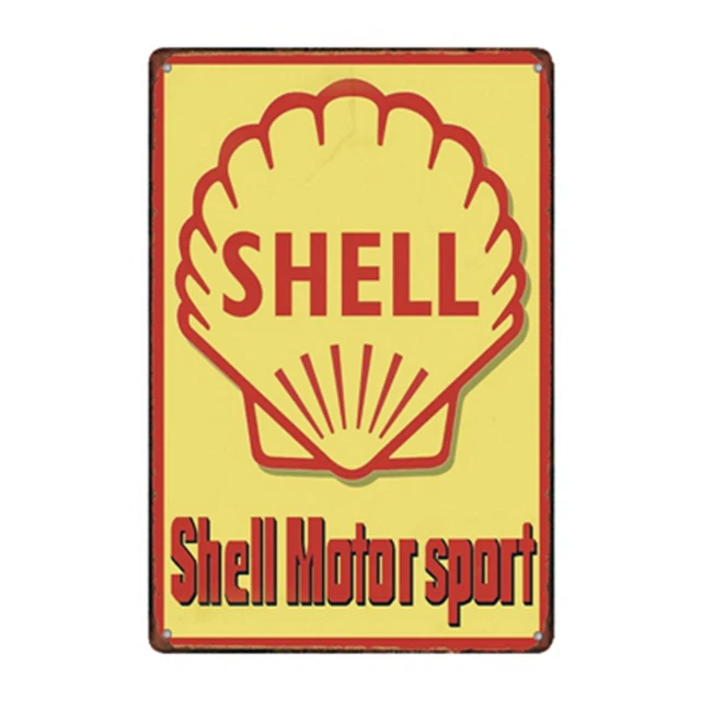 Motor Oil Signs Garage Metal Plaque Gas Station Tin Plate Retro Poster Home Decorative 20x30cm 3507