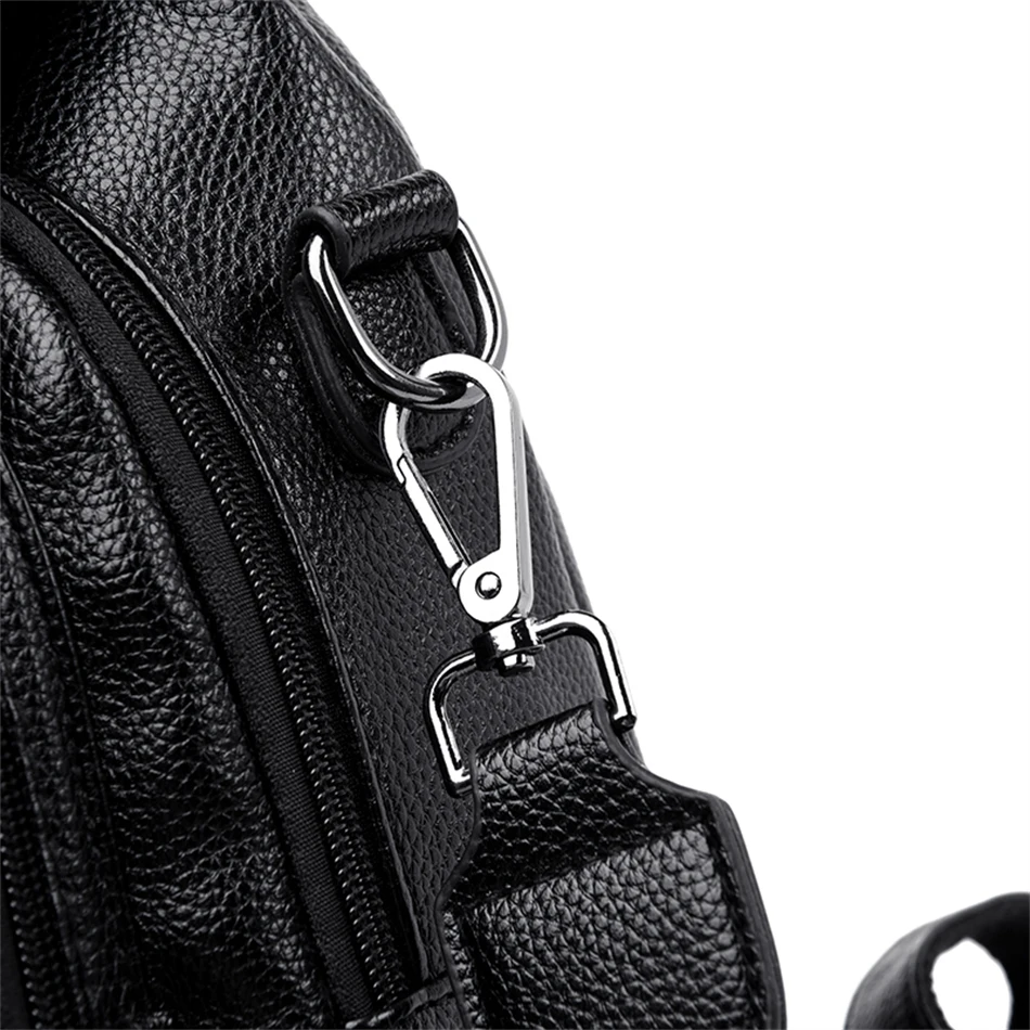 Luxury Designer Women Backpack High Quality Soft Leather Shoulder Bag Fashion School Bags Multifunction Rucksack Top-handle Bag